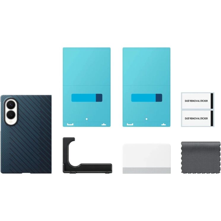 Оригинальный чехол Carbon Magnet Case для Samsung Galaxy Fold 8 (EF-KF971SNEGUA) - Dark Blue: фото 5 из 5
