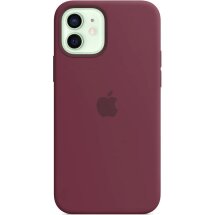 Оригинальный чехол MagSafe Silicone Case для Apple iPhone 12 Mini (MHKQ3) - Plum: фото 1 из 7