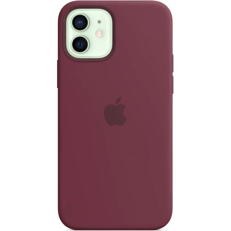 Оригинальный чехол MagSafe Silicone Case для Apple iPhone 12 Mini (MHKQ3) - Plum: фото 1 из 7