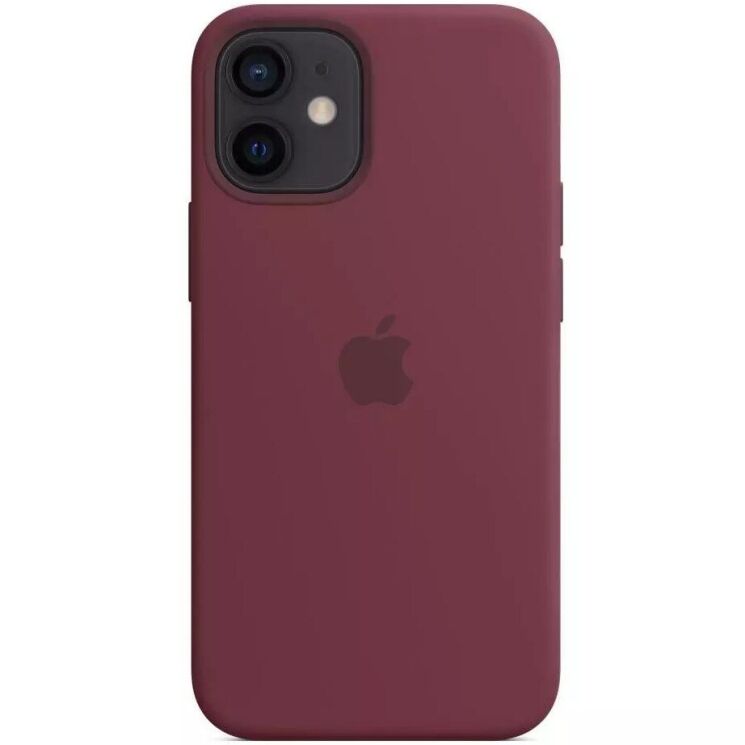 Оригинальный чехол MagSafe Silicone Case для Apple iPhone 12 Mini (MHKQ3) - Plum: фото 6 из 7