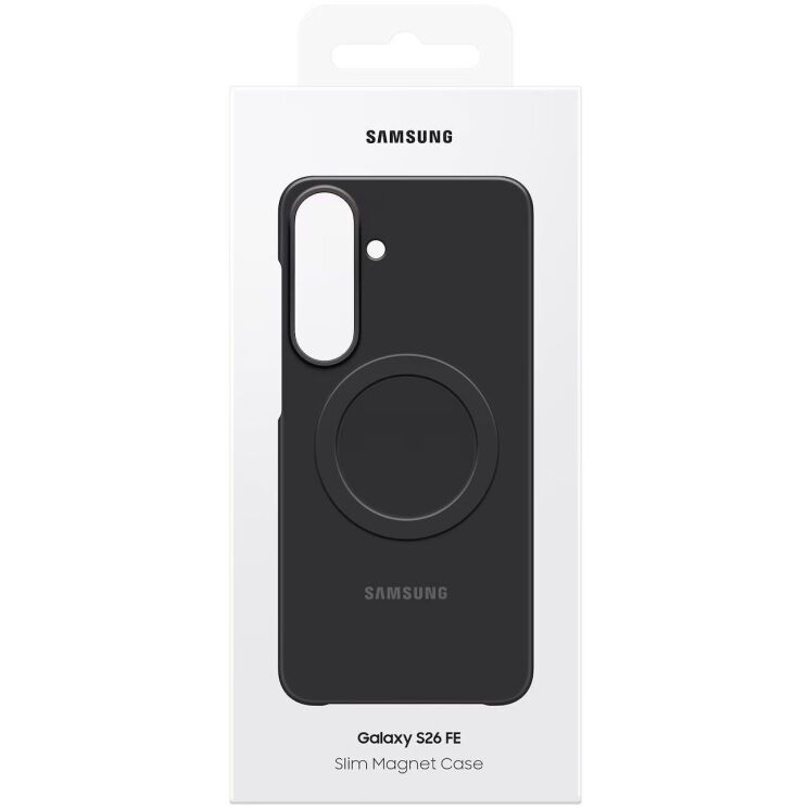 Оригінальний магнітний чохол Slim Magnet для Samsung Galaxy S26 FE (EF-SS741CBEGWW) - Black: фото 6 з 6