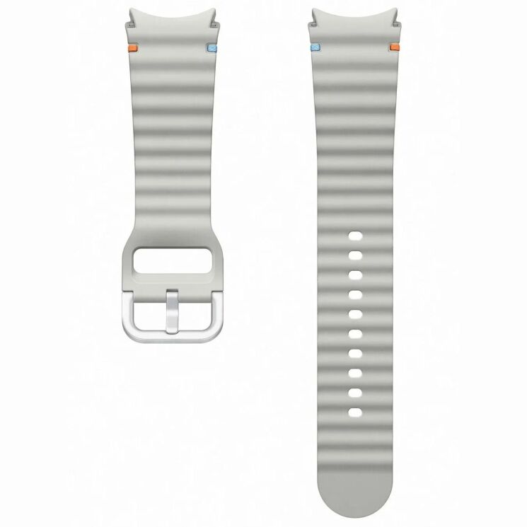 Оригинальный ремешок Sport Band (M/L) для Samsung Galaxy Watch 4 / 4 Classic / 5 / 5 Pro / 6 / 6 Classic / 7 / FE (ET-SNL31LSEGEU) - SILVER: фото 2 из 3