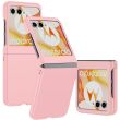 Пластиковый чехол Deexe Hard Shell (FF) для Motorola Razr 50 / Razr 70 - Pink (358720P)