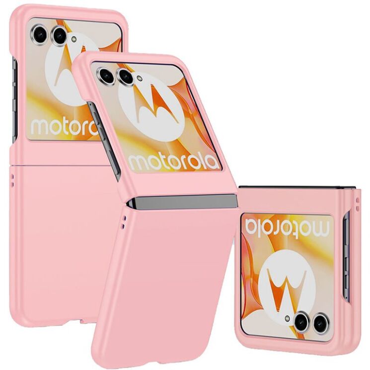 Пластиковый чехол Deexe Hard Shell (FF) для Motorola Razr 50 / Razr 70 - Pink: фото 1 из 8