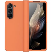 Пластиковый чехол Deexe Hinge Case для Samsung Galaxy Fold 6 - Orange: фото 1 из 9