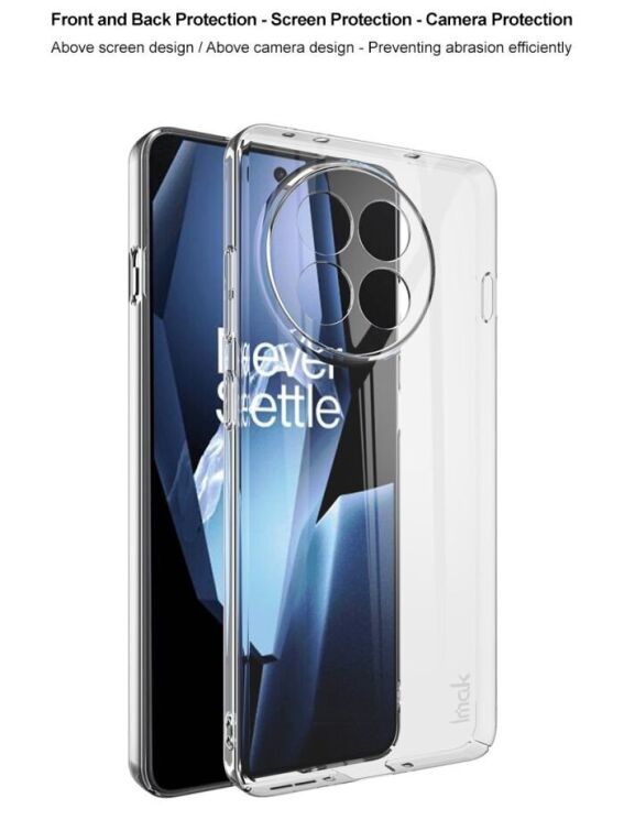 Пластиковый чехол IMAK Crystal II Pro для OnePlus 13R / Ace 5 / Ace 5 Pro - Transparent: фото 9 из 10