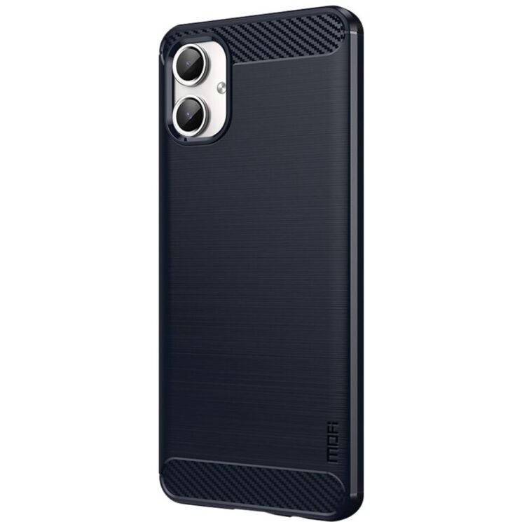 Силиконовый (TPU) чехол MOFI Carbon Fiber для Samsung Galaxy A06 (A065) - Blue: фото 2 из 10