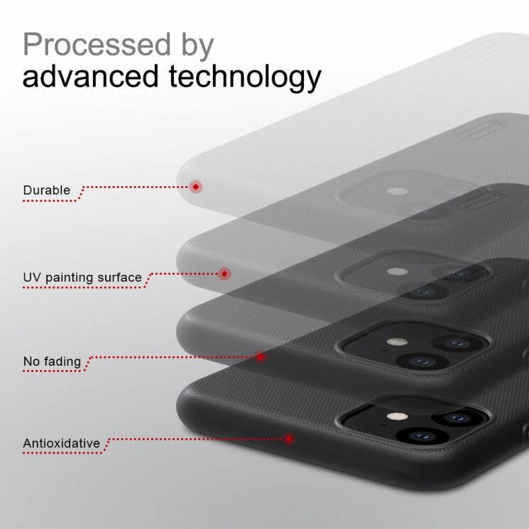 Пластиковий чохол NILLKIN Frosted Shield для Apple iPhone 11 - Black: фото 13 з 18