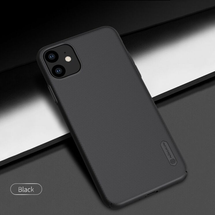 Пластиковий чохол NILLKIN Frosted Shield для Apple iPhone 11 - Black: фото 6 з 18