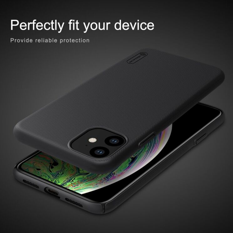 Пластиковий чохол NILLKIN Frosted Shield для Apple iPhone 11 - Black: фото 15 з 18