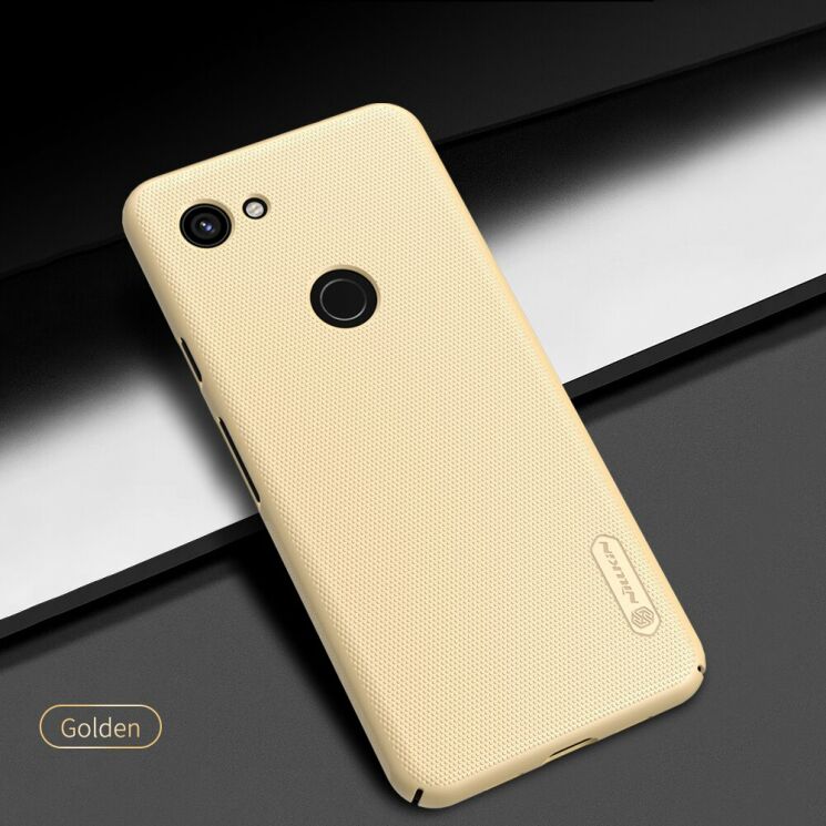 Пластиковый чехол NILLKIN Frosted Shield для Google Pixel 3a - Gold: фото 4 из 17