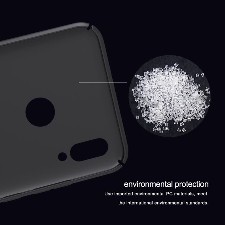 Пластиковий чохол NILLKIN Frosted Shield для Huawei P Smart (2019) - Black: фото 7 з 19