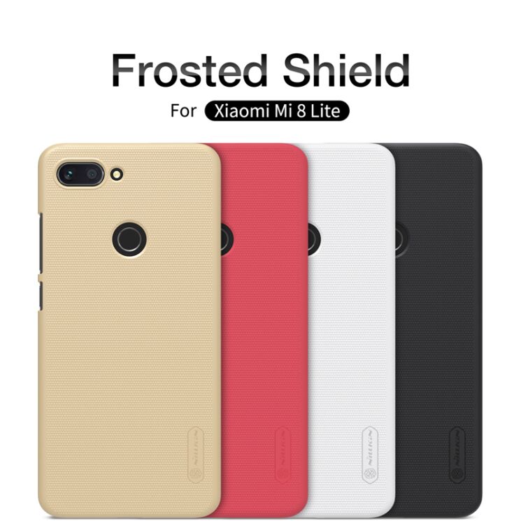 Пластиковый чехол NILLKIN Frosted Shield для Xiaomi Mi 8 Lite - Black: фото 4 из 11