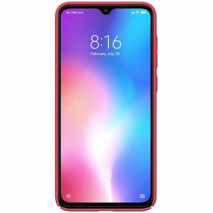 Пластиковый чехол NILLKIN Frosted Shield для Xiaomi Mi 9 SE - Red: фото 2 из 15