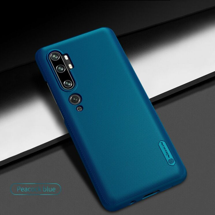 Пластиковий чохол NILLKIN Frosted Shield для Xiaomi Mi Note 10 Pro - Blue: фото 7 з 19
