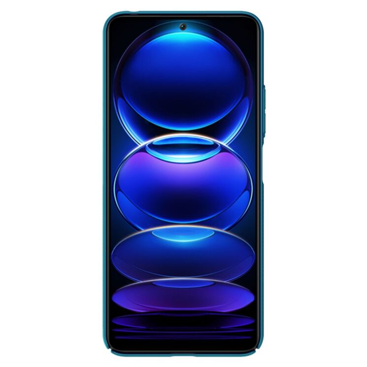 Пластиковый чехол NILLKIN Frosted Shield для Xiaomi Redmi Note 12 5G / Poco X5 - Blue: фото 4 из 19