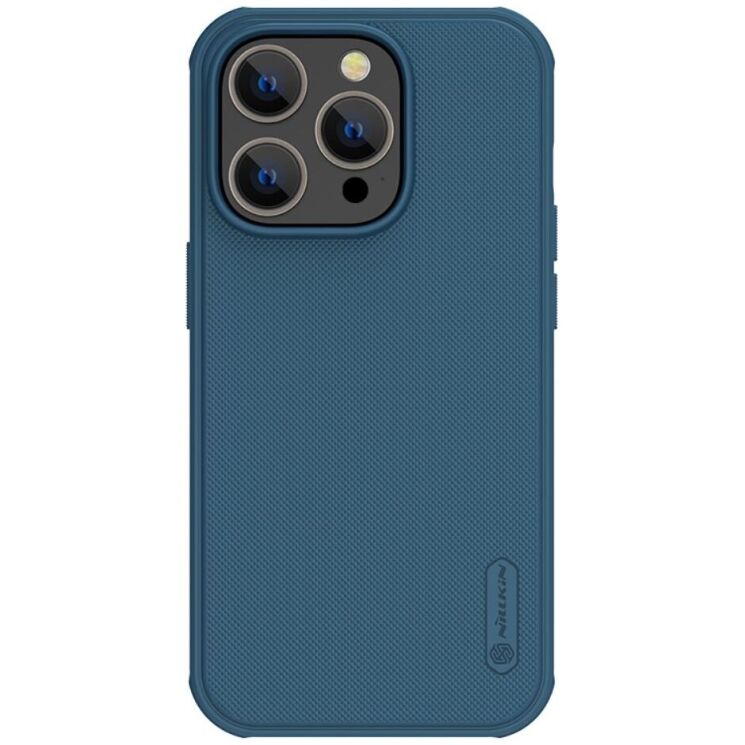 Пластиковый чехол NILLKIN Frosted Shield Pro Magnetic для Apple iPhone 15 Pro Max - Blue: фото 1 из 14