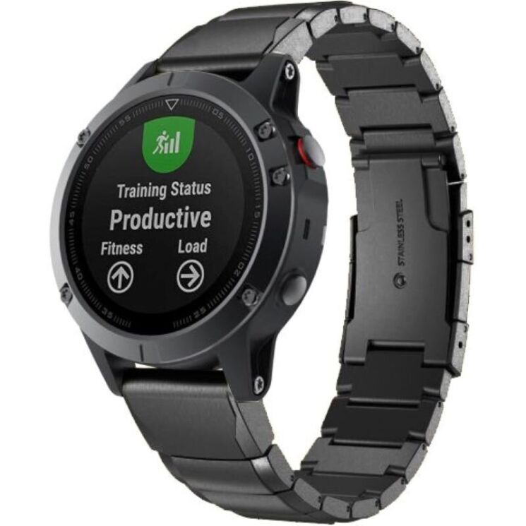 Ремінець ArmorStandart Metal для годинників Garmin з кріпленням Quick Fit 20mm - Black (270813B) Ремінець ArmorStandart Metal для годинників Garmin з кріпленням Quick Fit 20mm - Black: фото 2 з 2