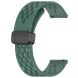 Ремешок Deexe Astra Strap для часов с шириной крепления 22мм - Dark Green (895536DG). Фото 2 из 11