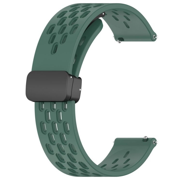 Ремешок Deexe Astra Strap для часов с шириной крепления 22мм - Dark Green: фото 2 из 11