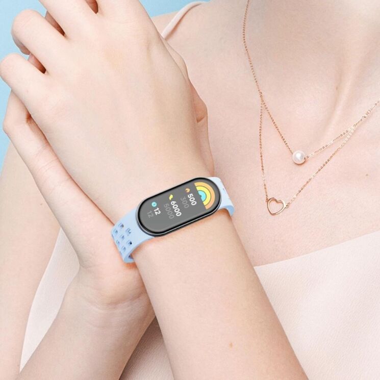 Ремінець Deexe Astra Strap для Xiaomi Mi Smart Band 8 / 9 - White: фото 5 з 9