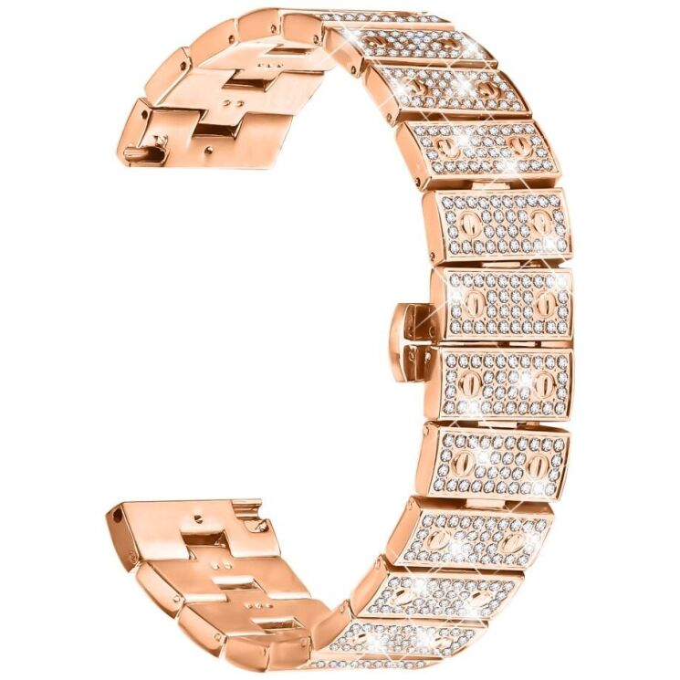 Ремешок Deexe Brilliance Band для часов с шириной крепления 22мм - Rose Gold: фото 1 из 6