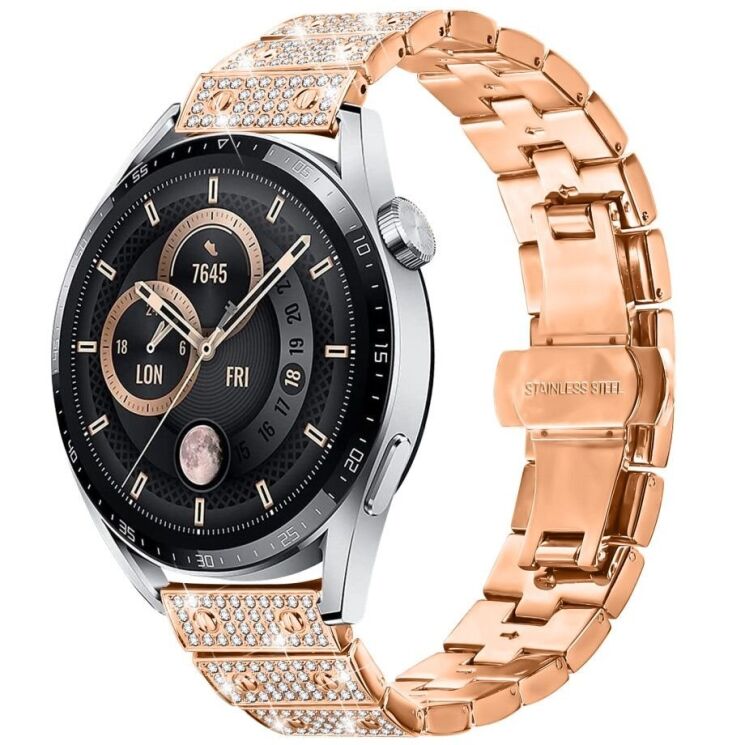 Ремешок Deexe Brilliance Band для часов с шириной крепления 22мм - Rose Gold: фото 2 из 6