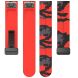 Ремешок Deexe Camo Silicone для часов с шириной крепления 22мм - Red (271420R). Фото 5 из 10