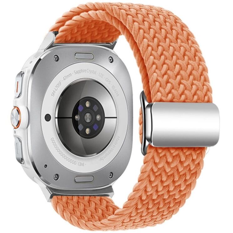 Ремінець Deexe Knitted Strap для Samsung Galaxy Watch Ultra (47mm) - Orange: фото 1 з 5