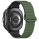 Ремінець Deexe Magnetic Band для Samsung Galaxy Watch Ultra - Army Green / Black (358021GB). Фото 1 з 7