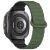 Ремінець Deexe Magnetic Band для Samsung Galaxy Watch Ultra (47mm) - Army Green / Black: фото 1 з 7
