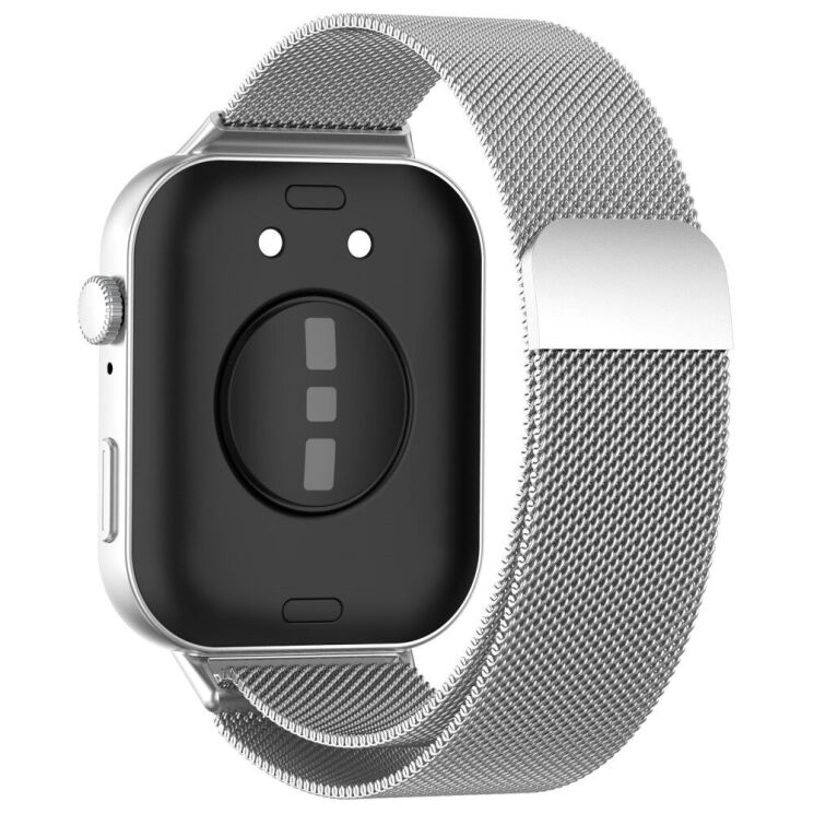 Ремінець Deexe Milanese Stainless Steel для Huawei Watch Fit 3 - Silver: фото 1 з 8