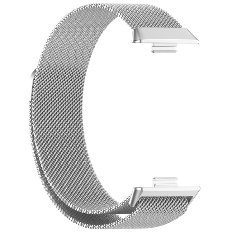 Ремінець Deexe Milanese Stainless Steel для Huawei Watch Fit 3 - Silver: фото 2 з 8