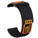 Ремешок Deexe Nylon Magic Tape для часов с шириной крепления 20мм - Black / Orange (895447BO). Фото 1 из 2