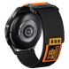 Ремешок Deexe Nylon Magic Tape для часов с шириной крепления 20мм - Black / Orange (895447BO). Фото 2 из 2