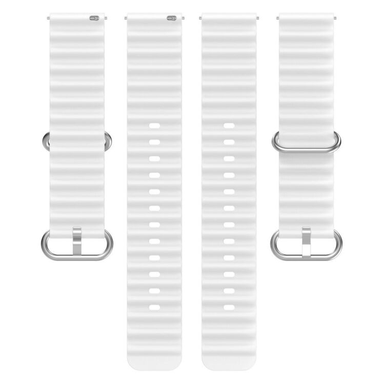 Ремешок Deexe Ocean Strap для часов с шириной крепления 22 мм - White: фото 4 из 9
