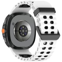 Ремінець Deexe Ocean Strap для Samsung Galaxy Watch 8 (40/44mm) / 8 Classic - White / Black: фото 1 з 6