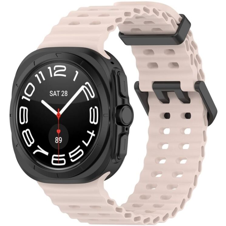 Ремешок Deexe Ocean Strap для Samsung Galaxy Watch Ultra (47mm) - Pink: фото 4 из 9
