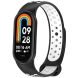 Ремешок Deexe Dual Color для Xiaomi Mi Smart Band 8 / 9 - Black / White (326043BW). Фото 2 из 7