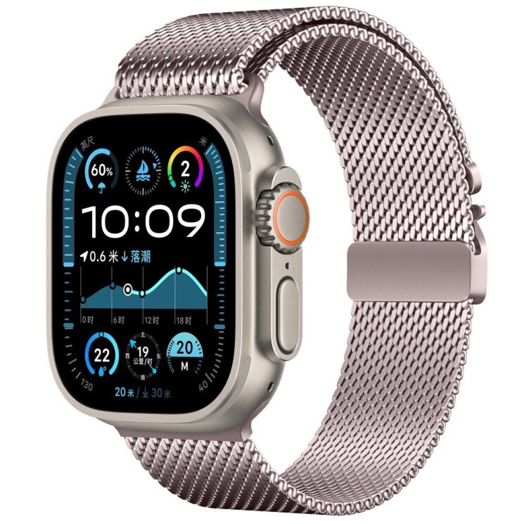 Ремешок Deexe Polaris Strap для Apple Watch 46 / 45 / 44 / SE 44 / 42 (Series 1-3) / Ultra / Ultra 2 - Pink: фото 2 из 11