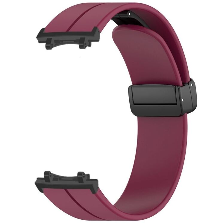 Ремінець Deexe Soft Line для Xiaomi Amazfit T-ReX 3 - Wine Red: фото 2 з 3