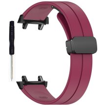 Ремінець Deexe Soft Line для Xiaomi Amazfit T-ReX 3 - Wine Red: фото 1 з 3