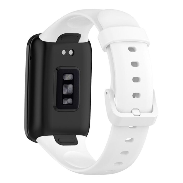 Ремешок Deexe Soft Silicone для Xiaomi Mi Band 7 Pro - White: фото 2 из 7