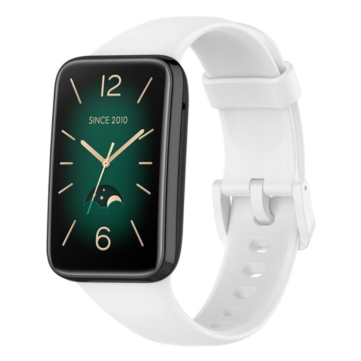 Ремешок Deexe Soft Silicone для Xiaomi Mi Band 7 Pro - White: фото 1 из 7