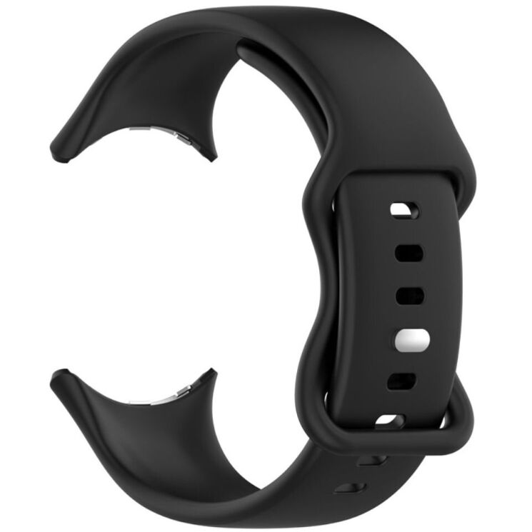 Ремешок Deexe Soft Touch для Google Pixel Watch / Watch 2 / Watch 3 (41mm) - Black: фото 3 из 4