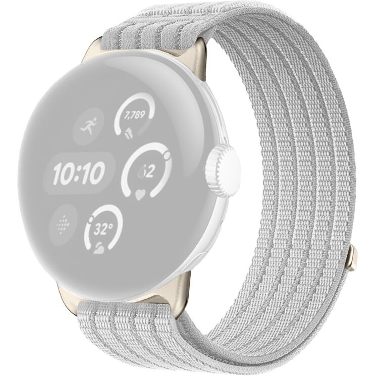 Ремешок Deexe Soft Weave для Google Pixel Watch 4 / 3 / 2 / 1 (41mm) - Grey: фото 1 из 5