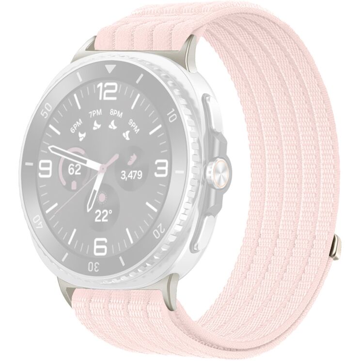 Ремешок Deexe Soft Weave для Samsung Galaxy Watch 8 (40/44mm) / 8 Classic - Pink: фото 1 из 5