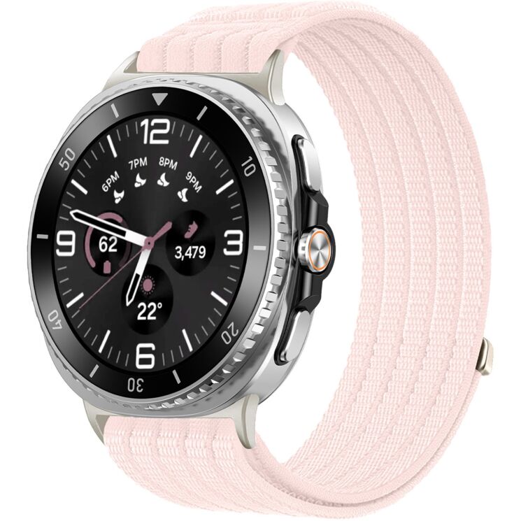 Ремешок Deexe Soft Weave для Samsung Galaxy Watch 8 (40/44mm) / 8 Classic - Pink: фото 2 из 5