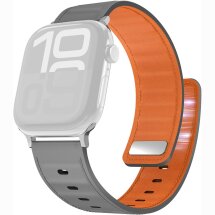 Ремінець для годинника AHASTYLE Signature Touch для Apple Watch 42 (Series 10/11) / 41 / 40 / SE 40 / 38 - Grey / Orange: фото 1 з 8