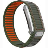 Ремешок для часов Deexe Matrix Weave для WHOOP 5.0 - Army Green / Orange: фото 1 из 6